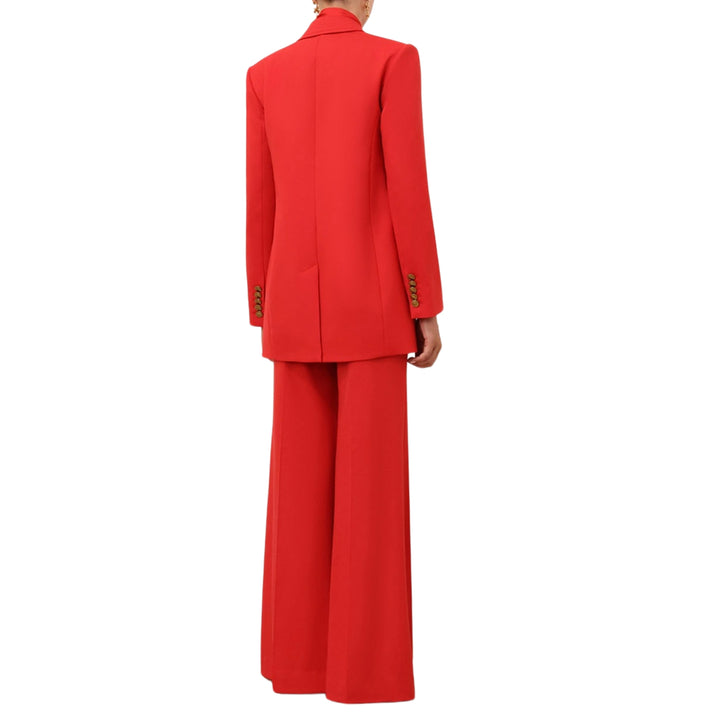 Zimmermann CRUSH TAILORED PANT in Red