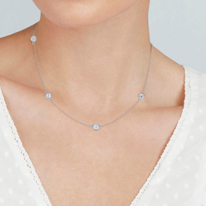 Diamond Strings WG Necklace