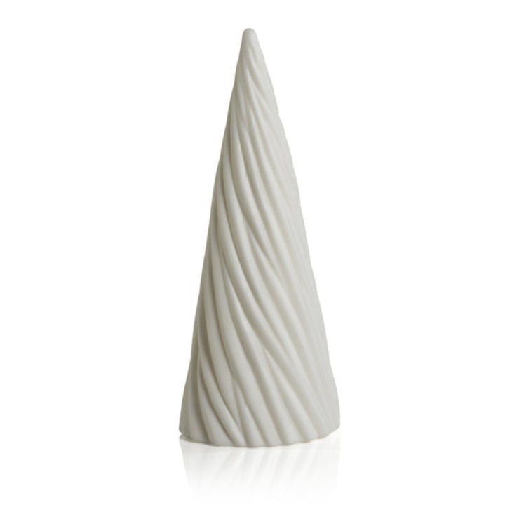 Zodax White Spiral Porcelain LED Tree 9.5"