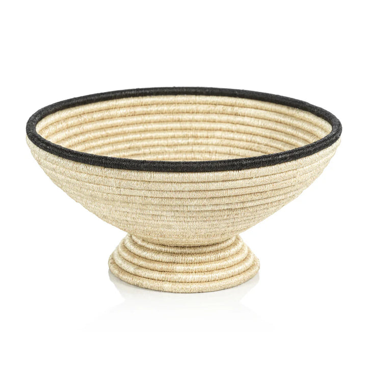 Martigues Coiled Abaca Footed Bowl