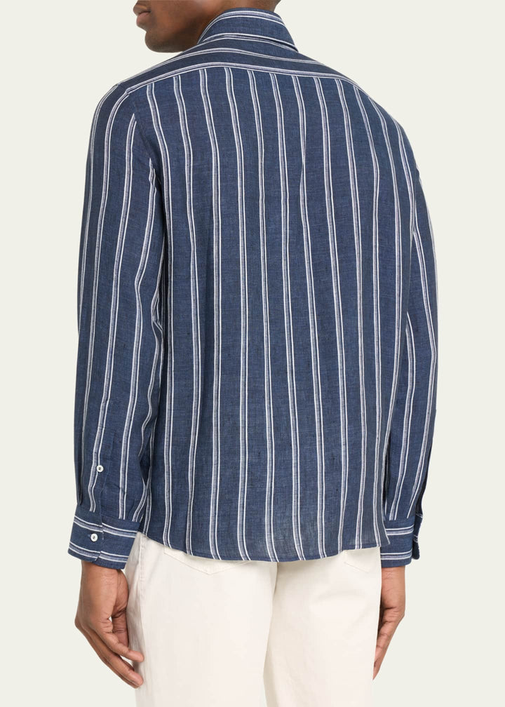 Linen Stripe Shirt