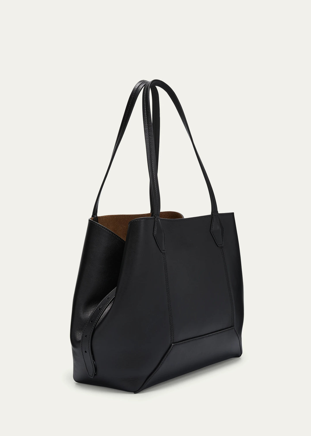 Diamond Shiny Leather Tote