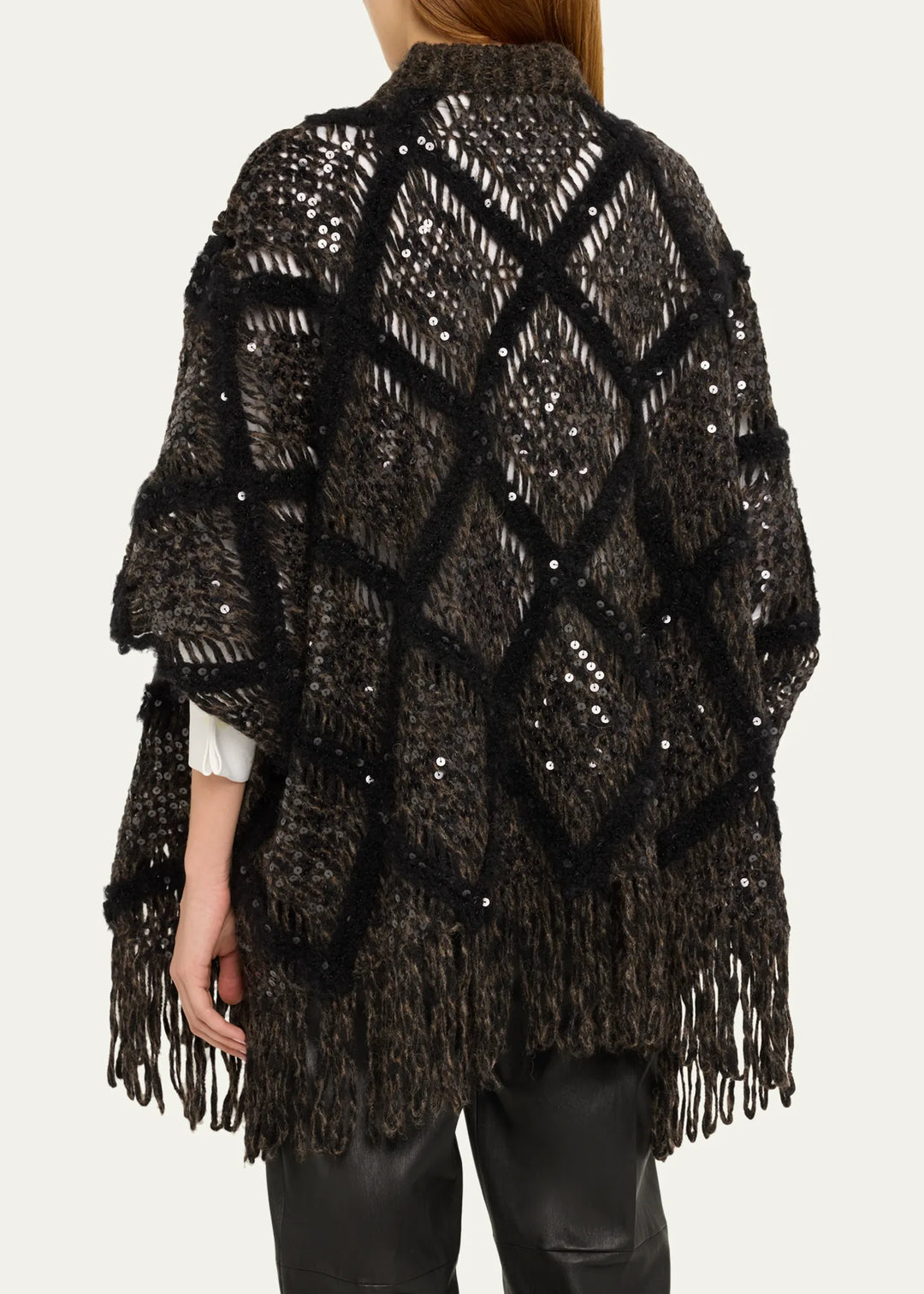 Argyle Poncho