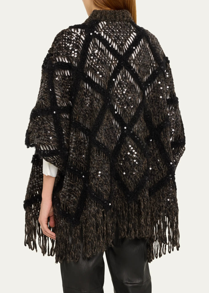 Argyle Poncho