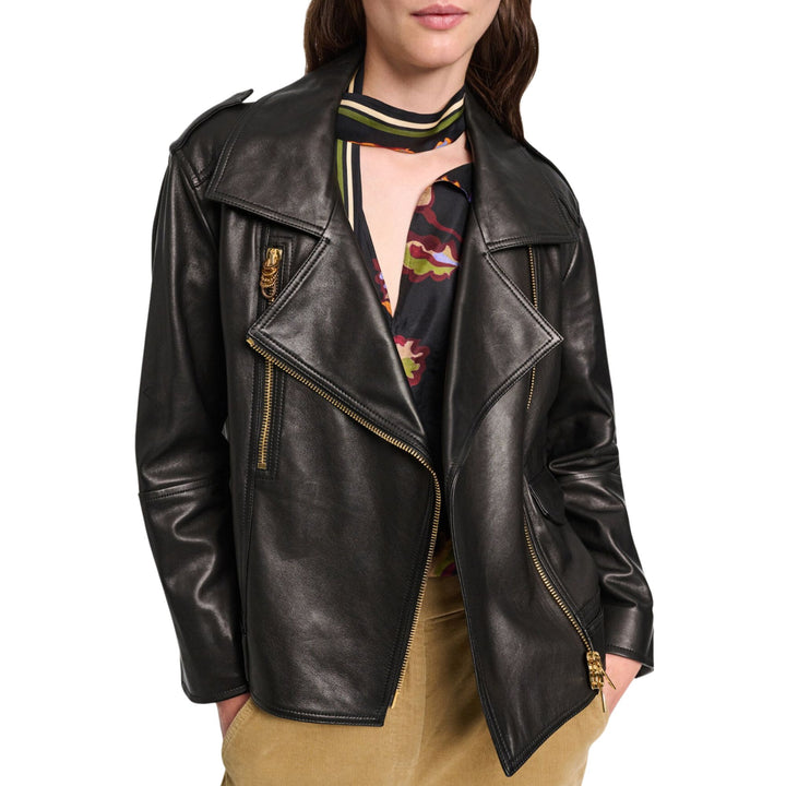 Sleek Statement Leather Jacket