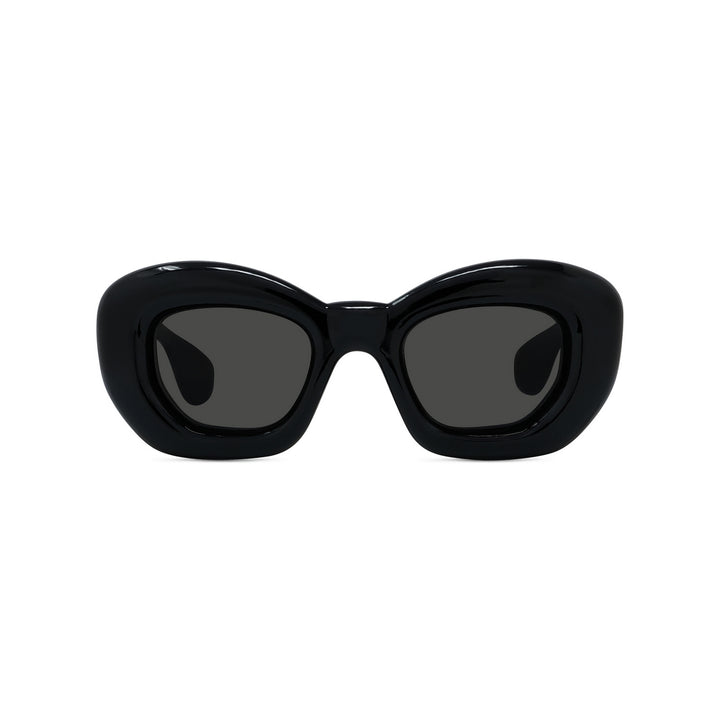 Shiny Black Cat eye Full rim Sunglasses LW40117I-01A