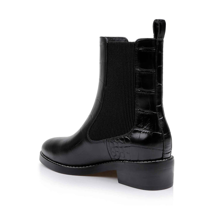 Emma Croc Embossed Chelsea Boot