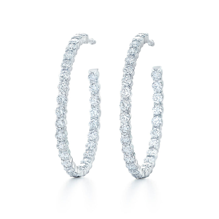 Diamond Hoop Earrings