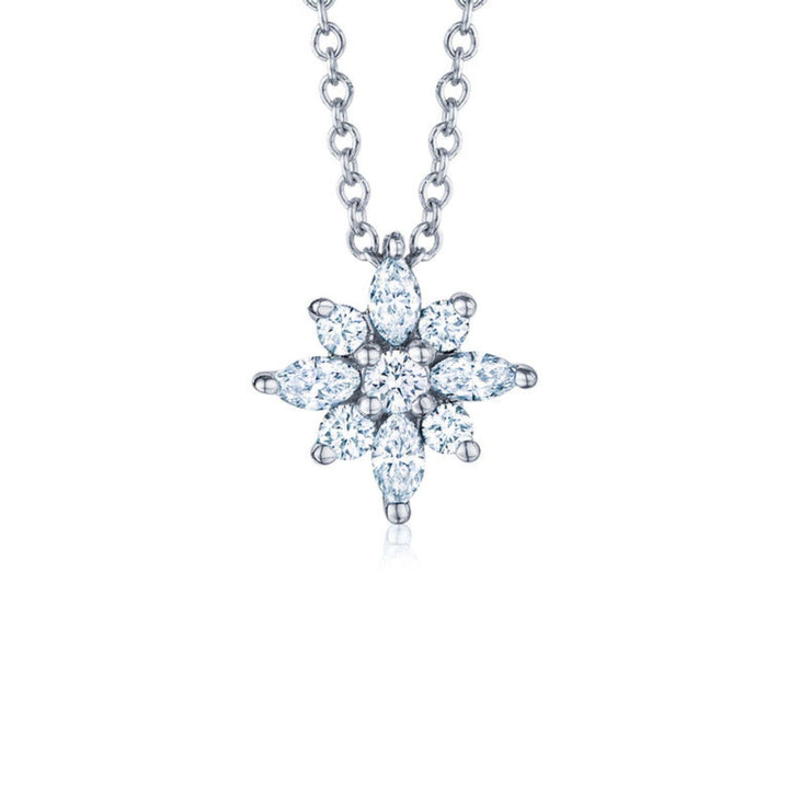 0.24ct Star Petite Diamond Pendant Necklace