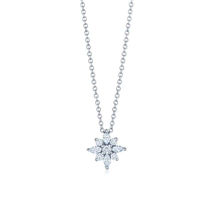 0.24ct Star Petite Diamond Pendant Necklace