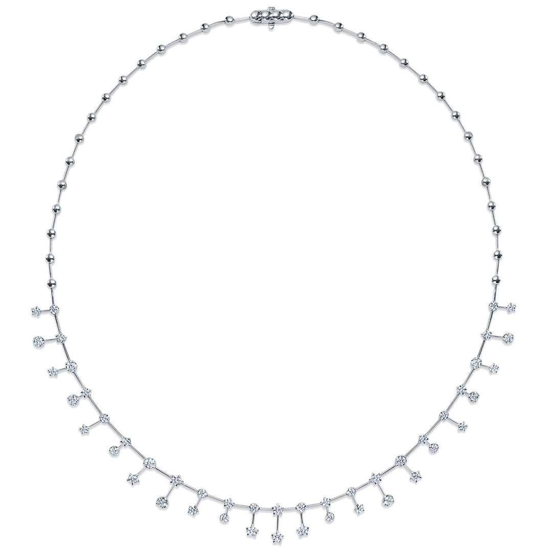 2.28ct Star-Set Starry Night Diamond Necklace