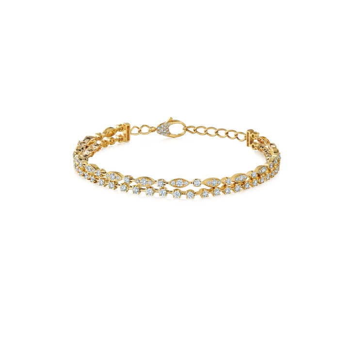 Starry Night Double Line Diamond Bracelet