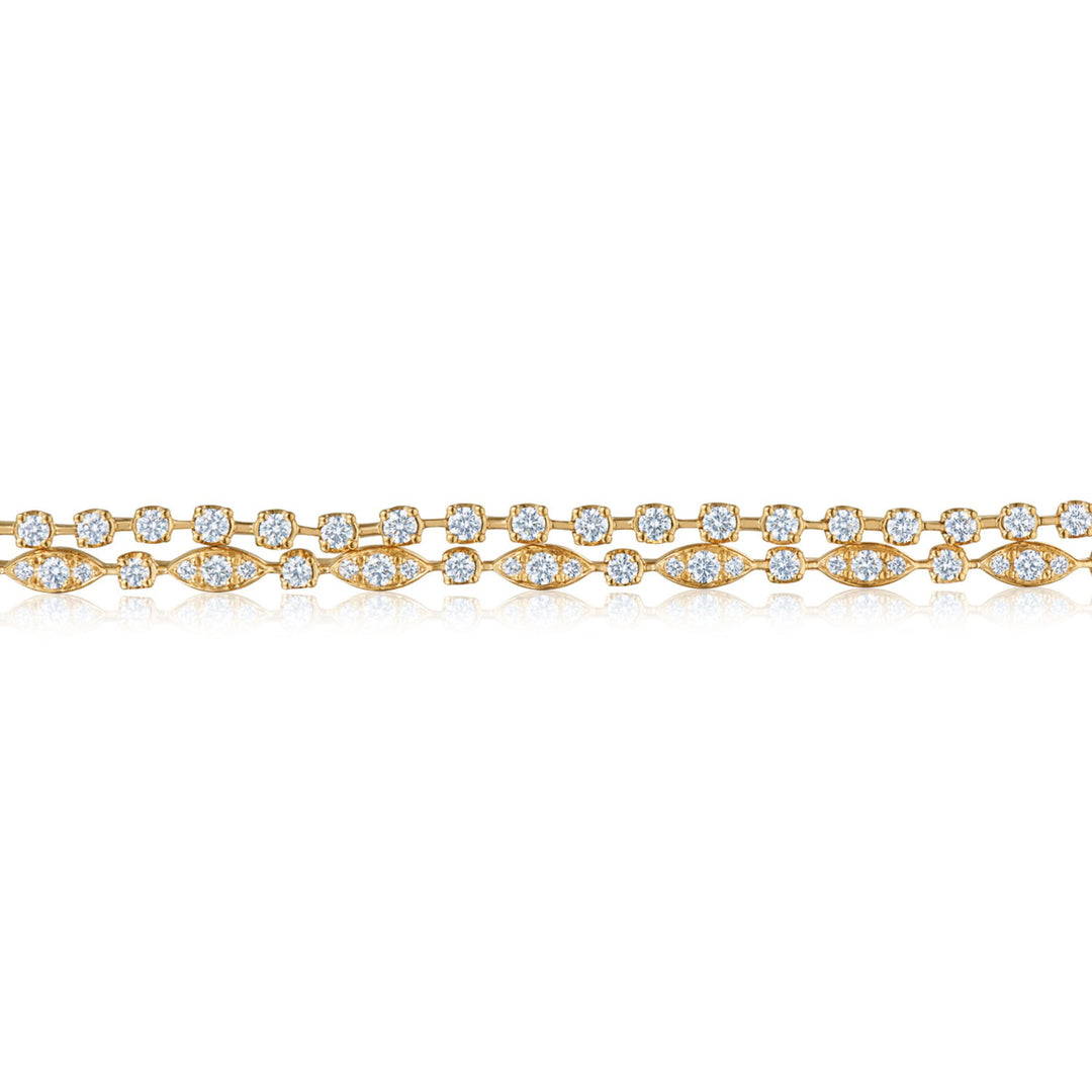 Starry Night Double Line Diamond Bracelet