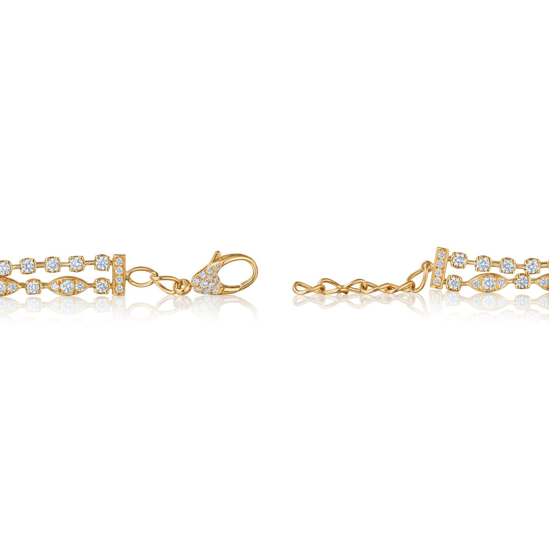 1.99ct Starry Night Double Line Diamond Bracelet