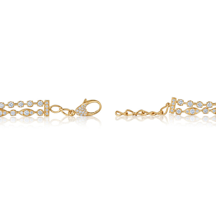 Starry Night Double Line Diamond Bracelet