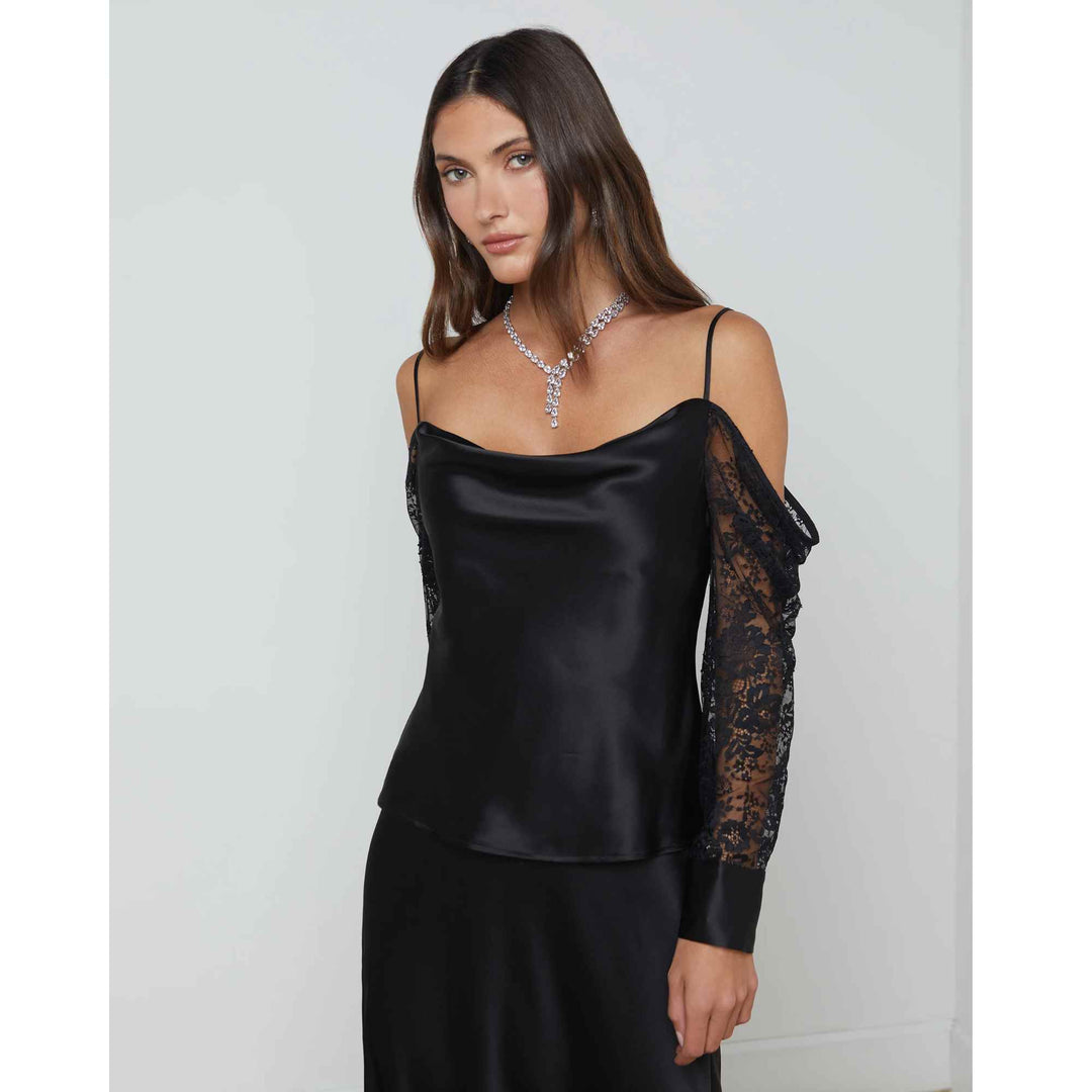 ZION COLD SHOULDER BLOUSE