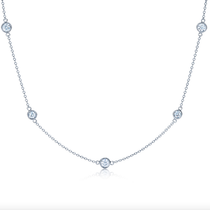 Diamond Strings WG Necklace