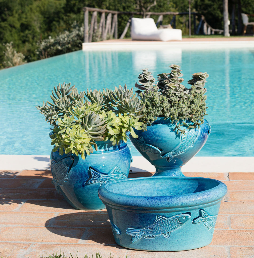 Medditerranea Blue Large Planter