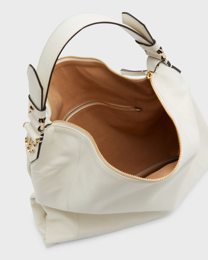 Ana Hobo Shiny Leather Bag