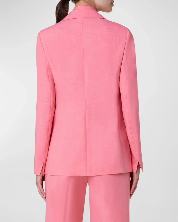 Lightweight Techno Crepe Blazer Jacket