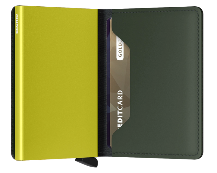 Slimwallet Matte Green & Lime