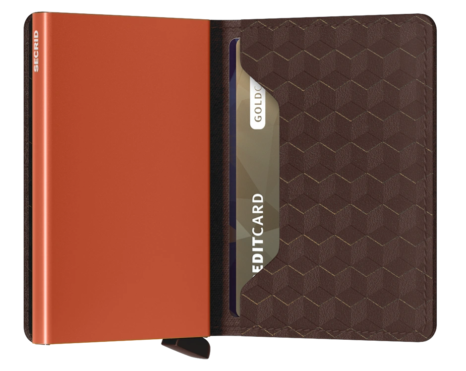 Slimwallet Optical Brown & Orange