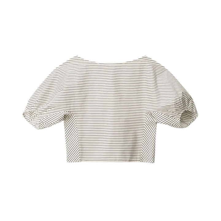 Didi Top - Ivory/Dark Oak Micro Stripe