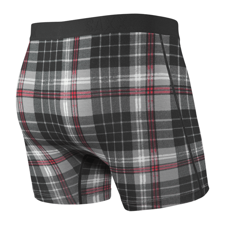 Ultra Boxer Brief Fly in Grey Tartan