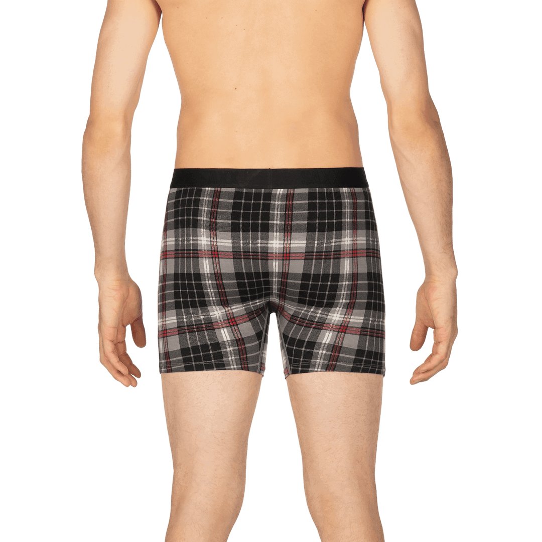 Ultra Boxer Brief Fly in Grey Tartan