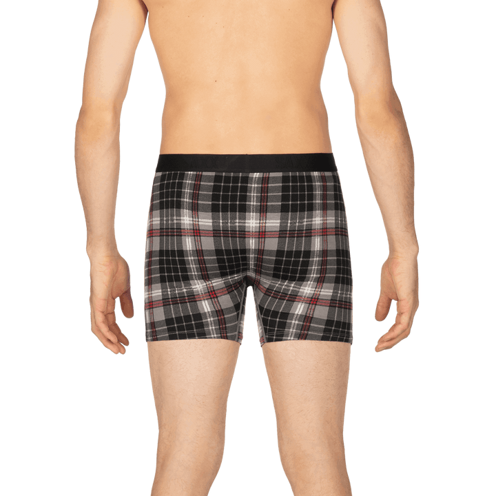 Ultra Boxer Brief Fly in Grey Tartan