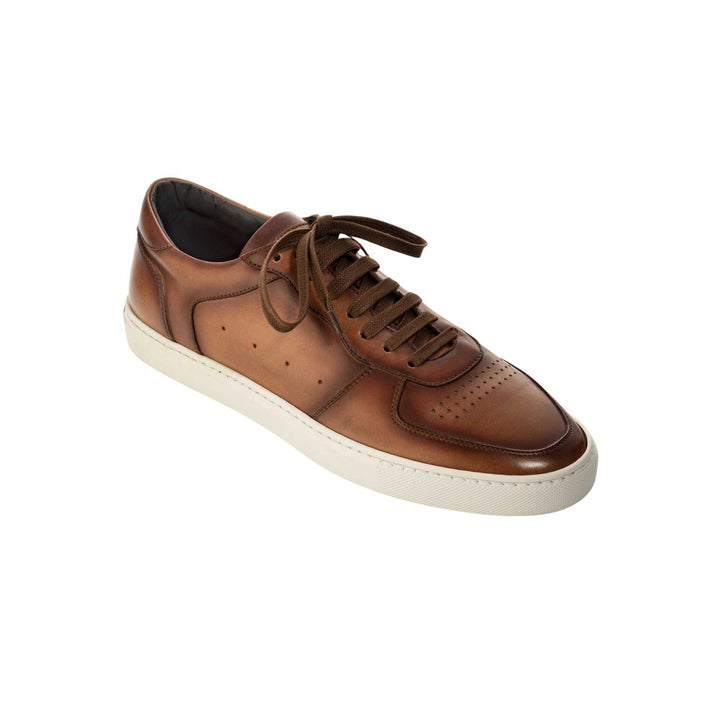 Barbera Tan Burnish Court Sneaker