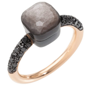 Nudo Ring in Obsidian
