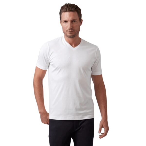A classic men's t-shirt that can be worn alone with denim or layered with a jacket in cooler months. Comes in a wide variety of colors so you'll be comfortable in every outfit with a lightweight cotton material. Gwynn's Man Style Tip: Pair this basic with denim and some Golden Goose Sneakers so you can achieve a cool and casual look. 100% Aqua Cotton For more everyday style inspiration, follow our Instagram and Pinterest. Keep up with our blog for all the latest fashion recommendations from Gwynn's!