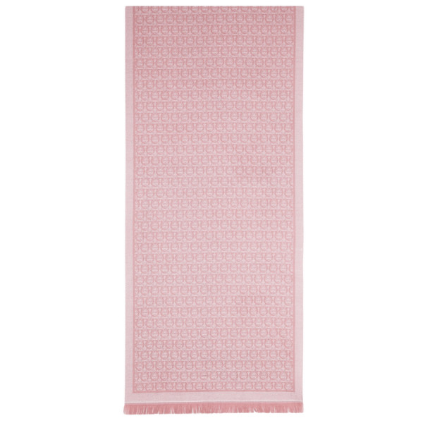 The Gancini Scarf in Rosa and Bourbon