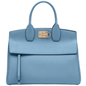 The Studio Top Handle Bag in Chambray