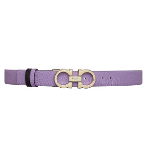 Latex Purple Gancini Belt