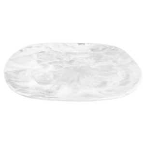 Organic Platter Large - White Swirl