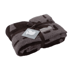 Cozychic Covered in Prayer Throw in Charcoal Espresso
