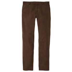 Concorde Garment Dyed Flat-Front Trouser in Espresso