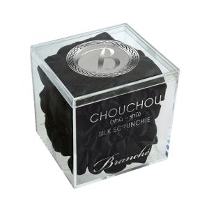 ChouChou Silk Scrunchie in Large Black