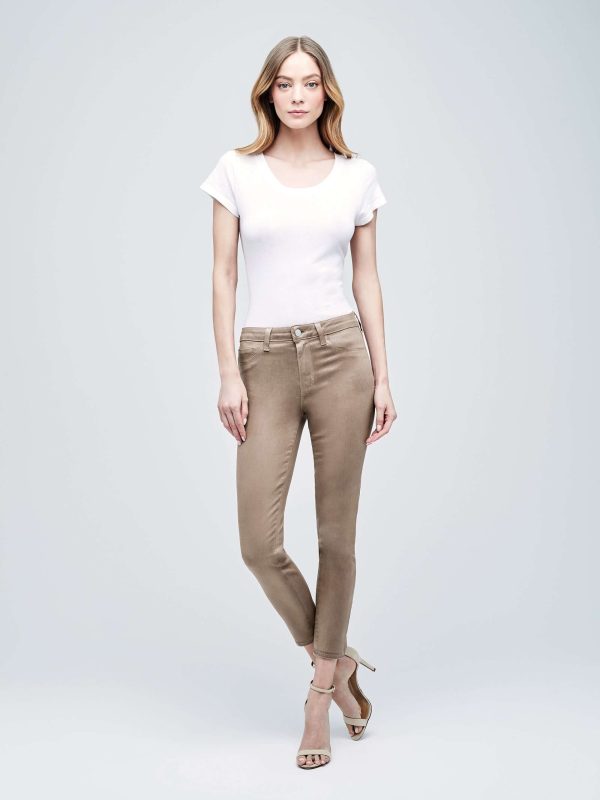 Margot High Rise Skinny in Cappuccino Coated