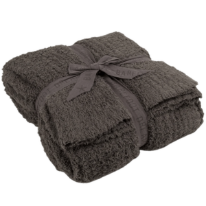 Cozychic Ribbed Throw in Charcoal