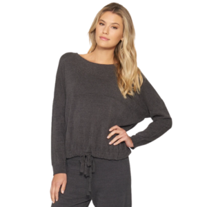 Cozychic Ultra Lite Slouchy Pullover in Carbon