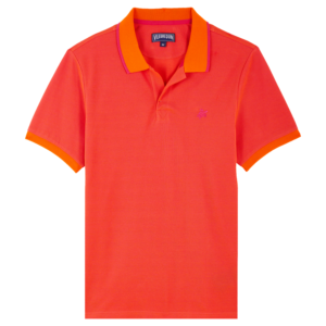 Pique Polo Shirt in Apricot