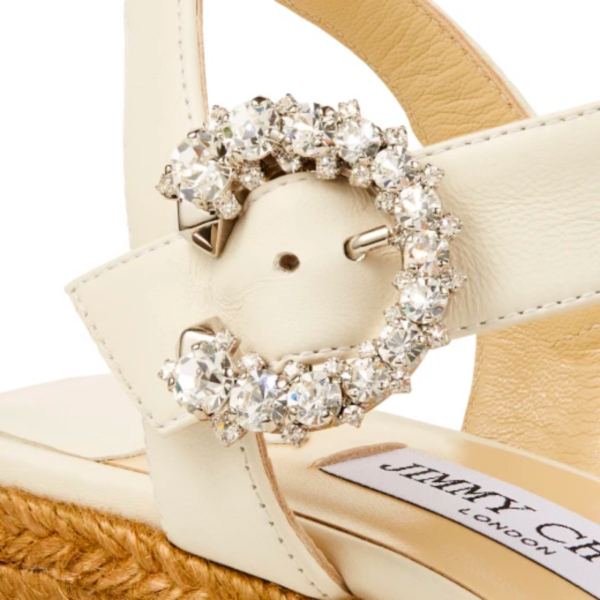 Mirabelle 70 Wedge with Crystal Buckle