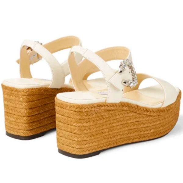 Mirabelle 70 Wedge with Crystal Buckle