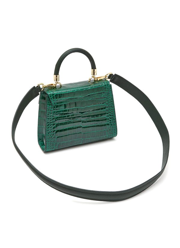 Michelle Top Handle Bag in Emerald
