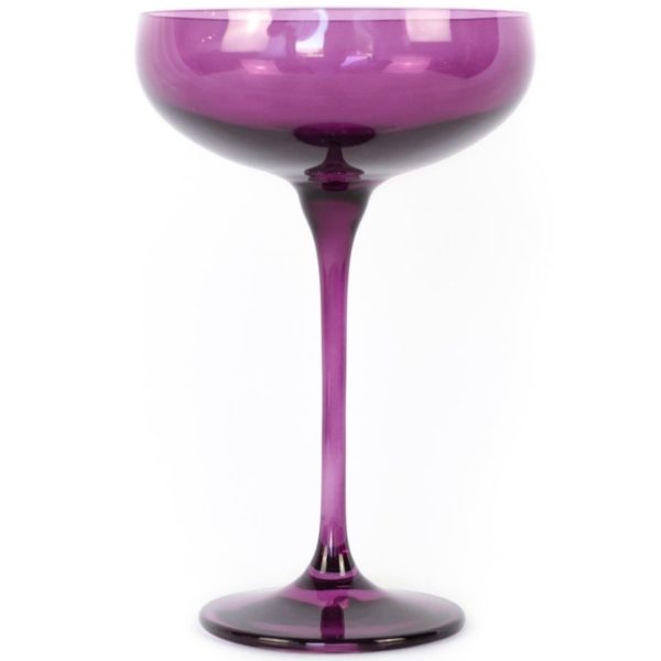 Amethyst Champagne Coupe