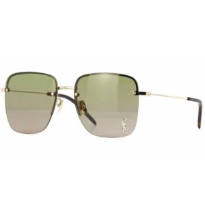 Square Green Lens Sunglasses