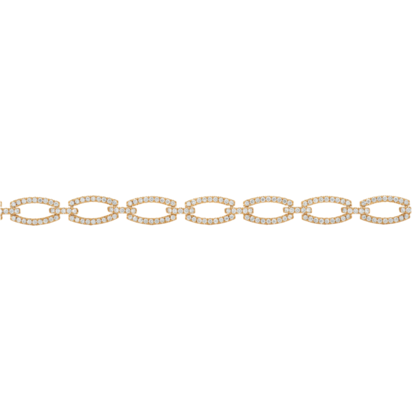 Oval Link Diamond Bracelet
